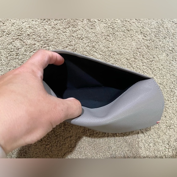 Paul Smith Highlight Stitch Long Wallet Gray Leather Card Coin Money Slots - Picture 5 of 14